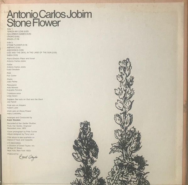 Antonio Carlos Jobim : Stone Flower (LP, Album, Gre)