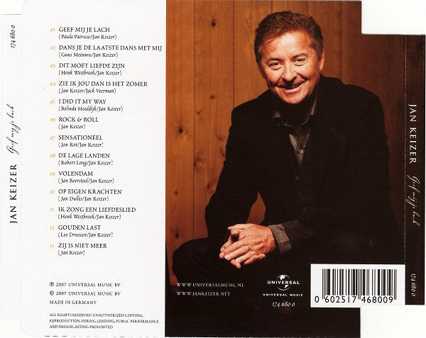 Jan Keizer : Geef Mij Je Lach (CD, Album)