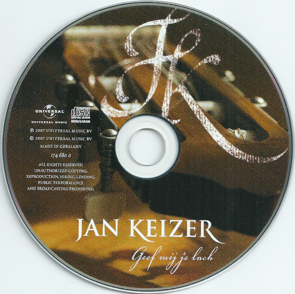 Jan Keizer : Geef Mij Je Lach (CD, Album)