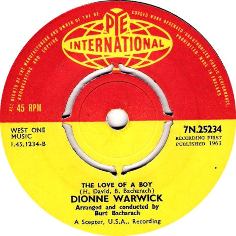 Dionne Warwick : Anyone Who Had A Heart (7", Single)