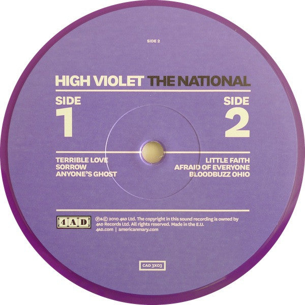 The National : High Violet (2xLP, Album, Ltd, Vio)