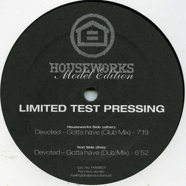 Devoted : Gotta Have (12", Ltd, TP)