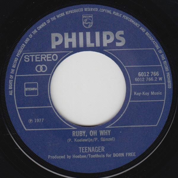 Teenager (3) : Baby Hold On (7", Single)