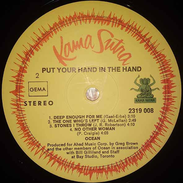 Ocean (3) : Put Your Hand In The Hand (LP, Album)
