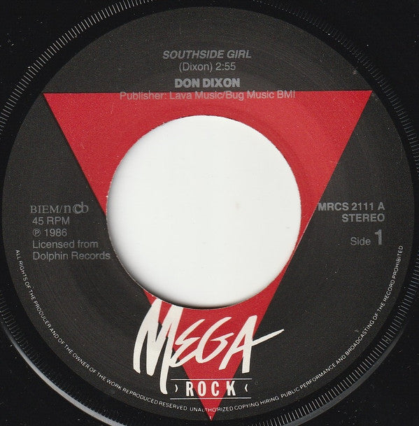Don Dixon : Southside Girl (7", Single)