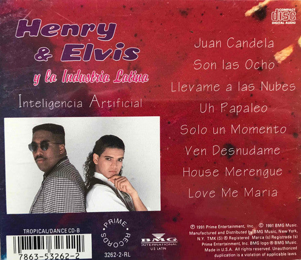 Henry & Elvis y  La Industria Latina : Intelligencia Artificiel (CD, Album)