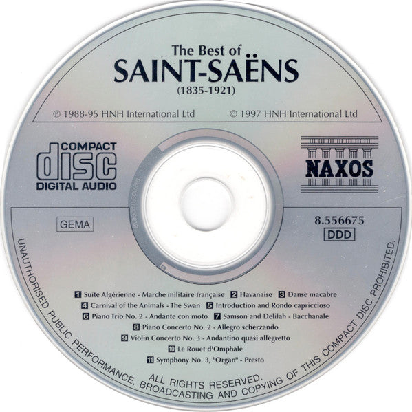 Camille Saint-Saëns : The Best Of Saint-Saëns (CD, Comp, RE, KDG)