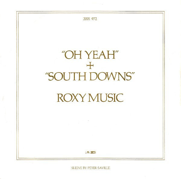 Roxy Music : Oh Yeah (7", Single)