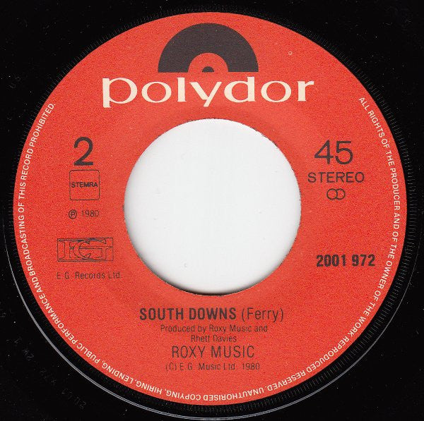 Roxy Music : Oh Yeah (7", Single)