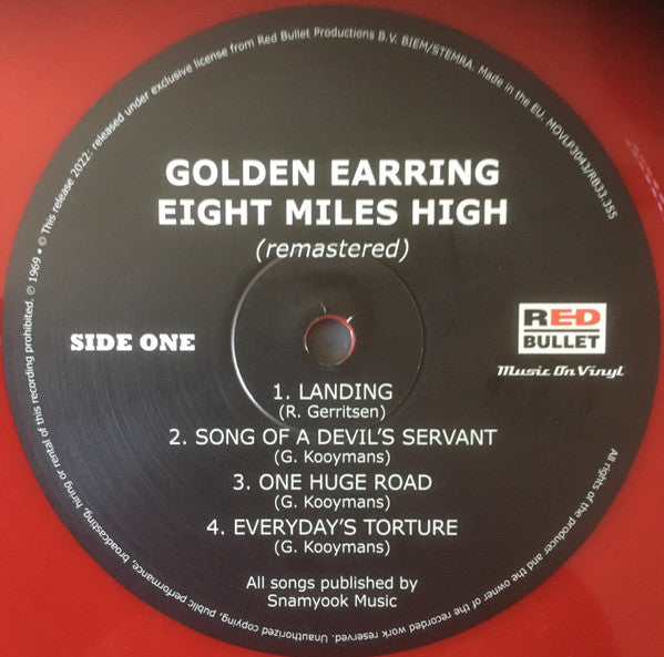 Golden Earring : Eight Miles High (LP, Album, Ltd, RE, RM, Red)