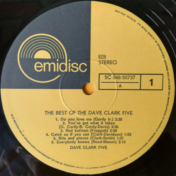 The Dave Clark Five : The Best Of The Dave Clark Five (LP, Comp)