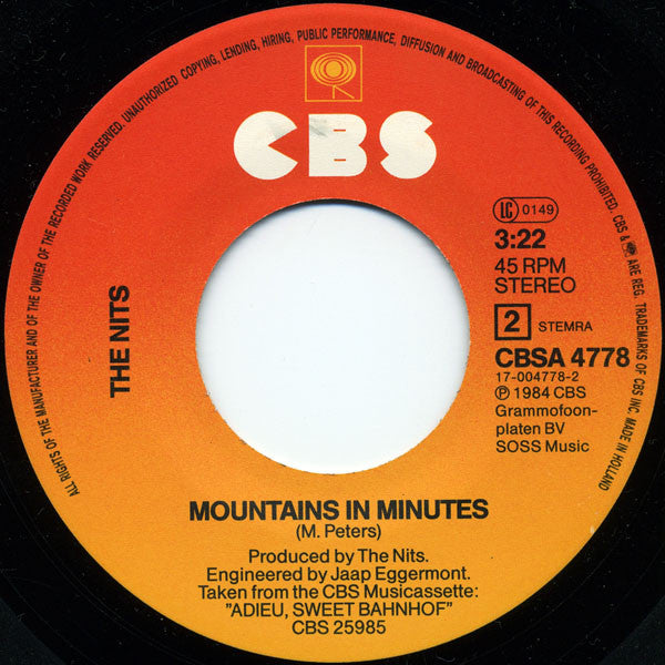 The Nits : Mask (7", Single)