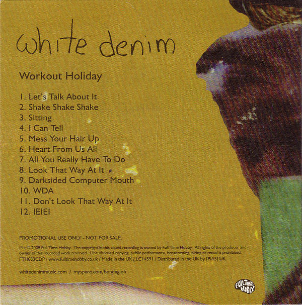 White Denim : Workout Holiday (CD, Album, Promo)