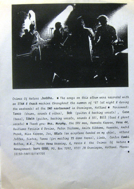 Crimes Of Nature : Buddha (LP)