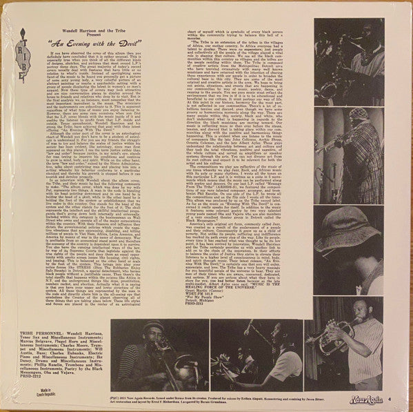 Wendell Harrison : An Evening With The Devil (LP, Album)