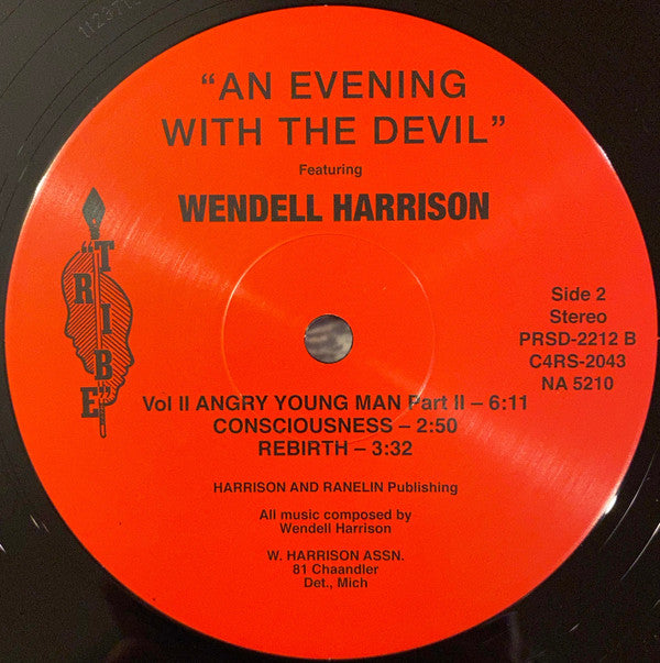 Wendell Harrison : An Evening With The Devil (LP, Album)