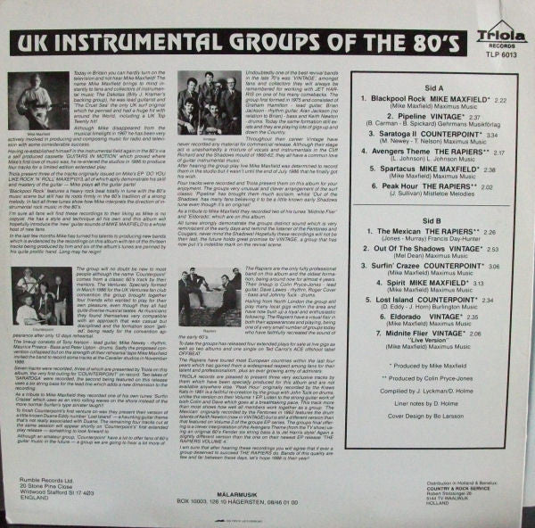 Various : UK Instrumental Groups Of The 80's (LP, Comp)