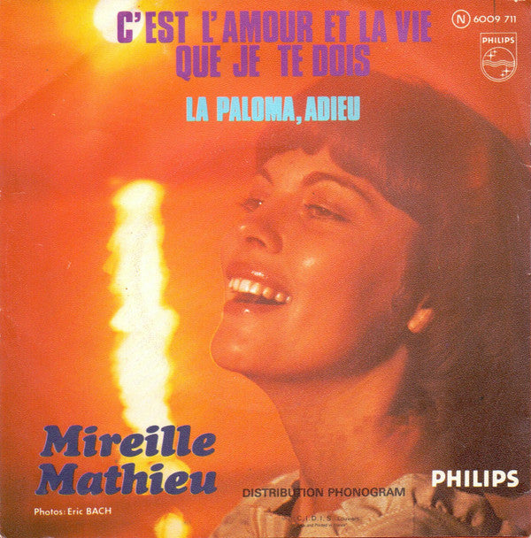 Mireille Mathieu : La Paloma, Adieu (7", Single)