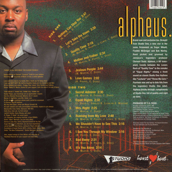 Alpheus : Quality Time (LP, Album)