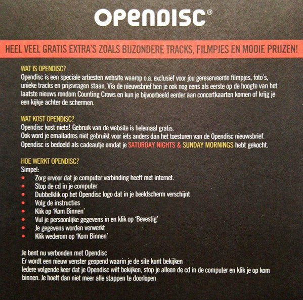 Counting Crows : Saturday Nights & Sunday Mornings (CD, Album, Enh)