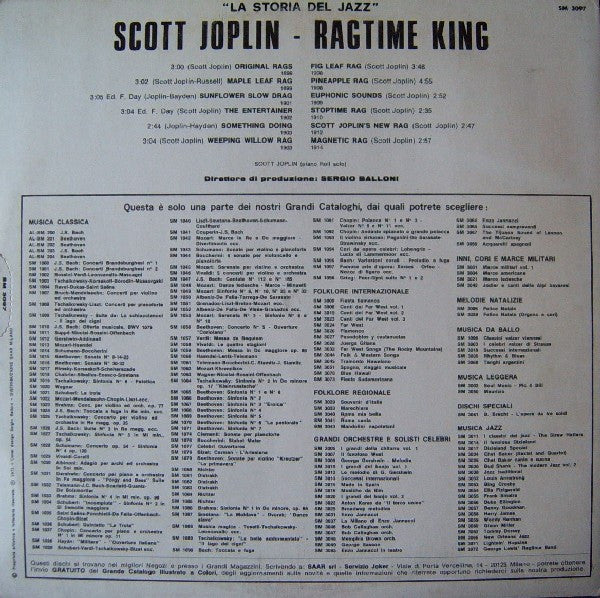 Scott Joplin : Ragtime King (LP, Comp)