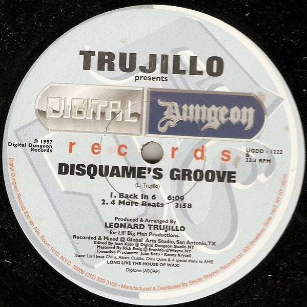 Trujillo* : Disquame's Groove (12")