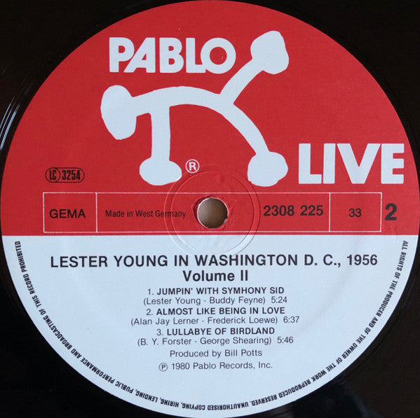 Lester Young : "Prez" Vol. II (LP, Album)