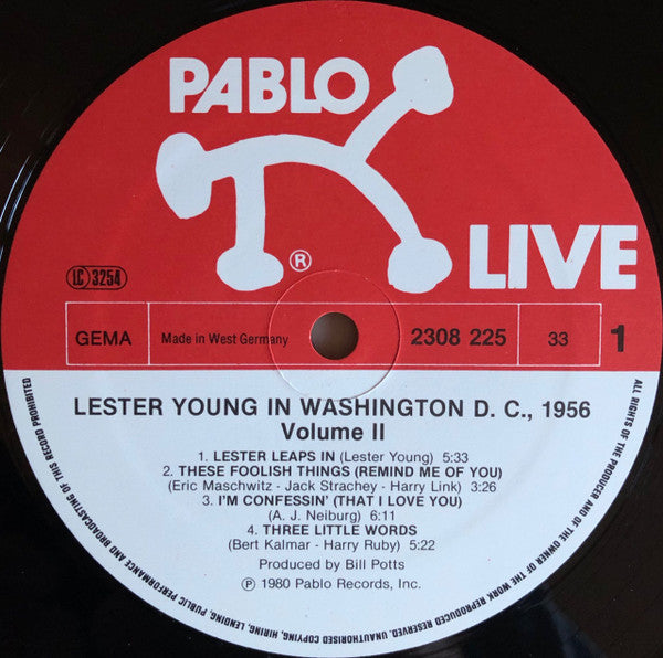 Lester Young : "Prez" Vol. II (LP, Album)