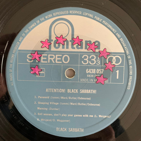 Black Sabbath : Attention! Black Sabbath! (LP, Comp)