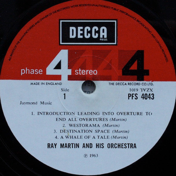 Ray Martin And His Orchestra : The Sound Of Sight  (LP, Album)