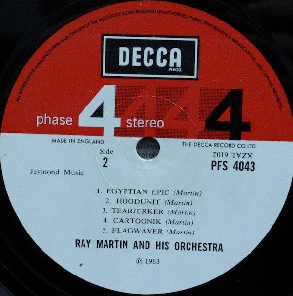 Ray Martin And His Orchestra : The Sound Of Sight  (LP, Album)