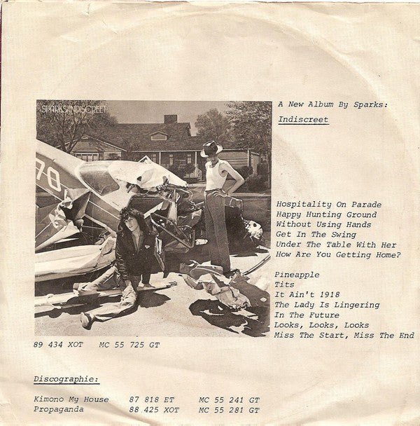 Sparks : Looks, Looks, Looks (7", Single)