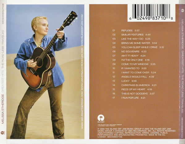 Melissa Etheridge : Greatest Hits | The Road Less Traveled (CD, Comp)