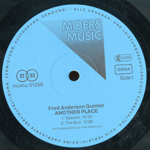Fred Anderson Quintet : Another Place (LP, Album)