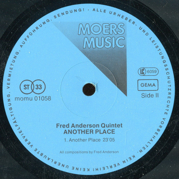 Fred Anderson Quintet : Another Place (LP, Album)