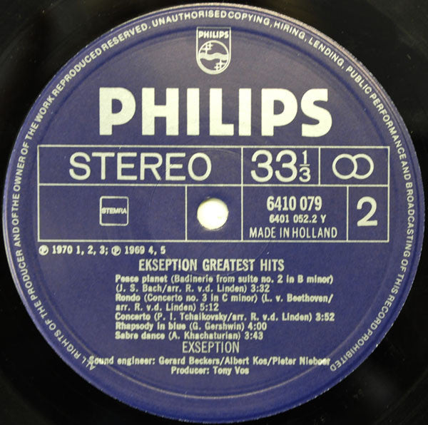 Ekseption : Greatest Hits (LP, Comp)