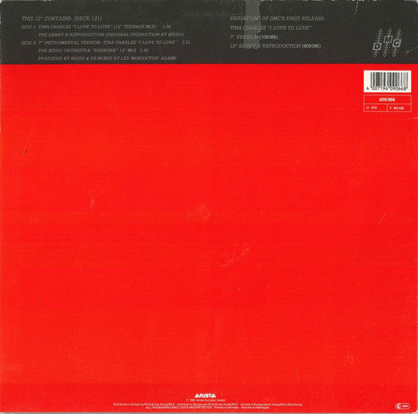 Tina Charles : I Love To Love  (12", Maxi)