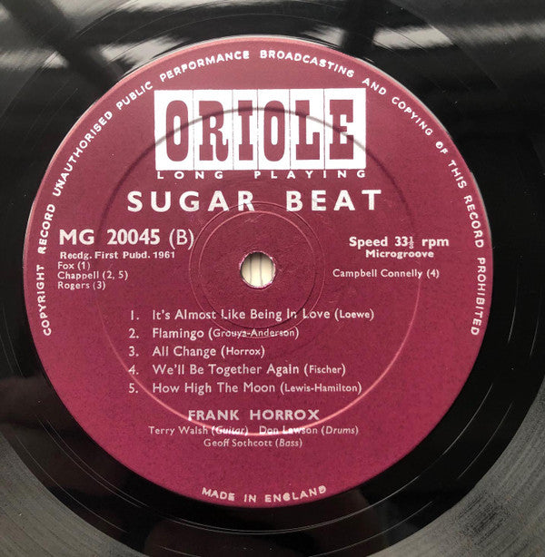 Frank Horrox, Don Lawson, Terry Walsh, Geoff Sothcott : Sugar Beat (LP)
