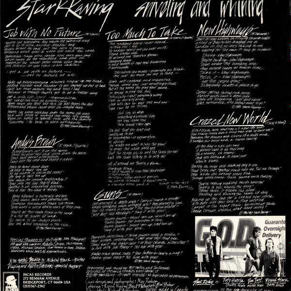 Stark Raving : Sniveling And Whining (12", MiniAlbum)