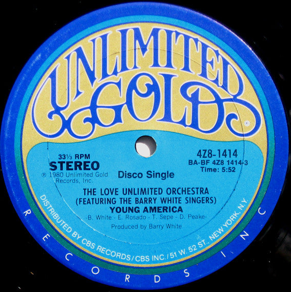 Love Unlimited Orchestra : Young America / Freeway Flyer (12", Single)