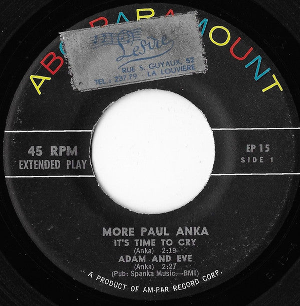 Paul Anka : More Paul Anka (7", EP)