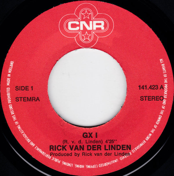 Rick van der Linden : GX 1 (7", Single)
