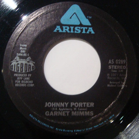 Garnet Mimms : Johnny Porter / Tail Snatcher (7", Single, Styrene, Pit)
