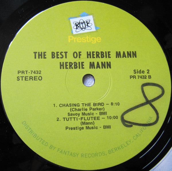 Herbie Mann : The Best Of Herbie Mann (LP, Comp)
