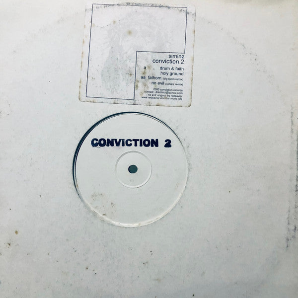 Siminz : Conviction 2 (12", W/Lbl, Sta)