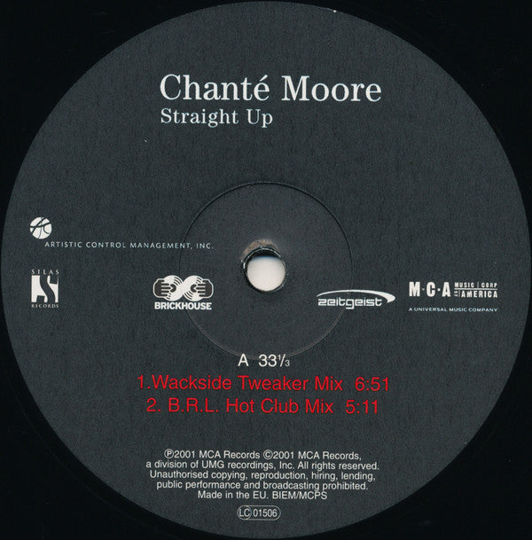 Chanté Moore : Straight Up (12")