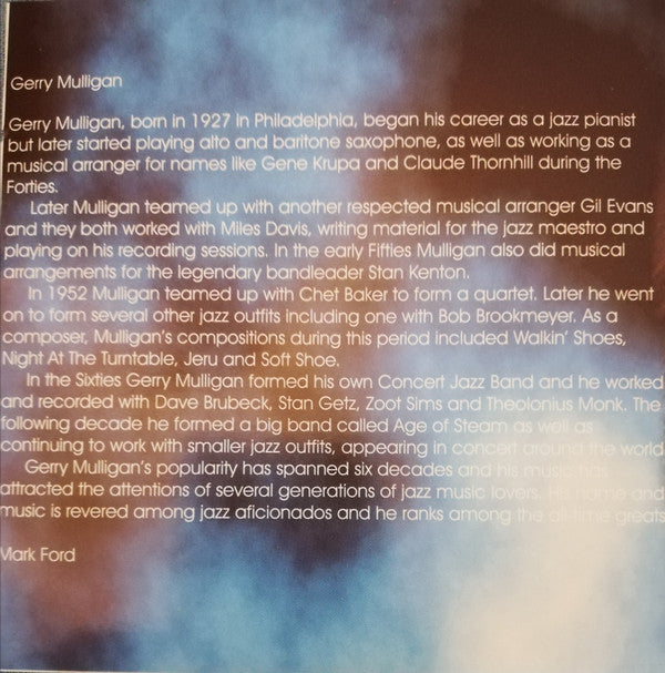 Gerry Mulligan : All That Jazz-The Best Of Gerry Mulligan (CD, Comp)