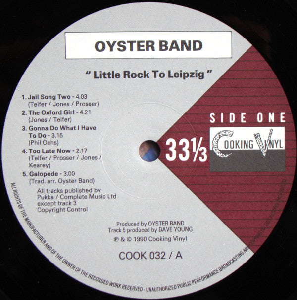 Oyster Band* : Little Rock To Leipzig (LP, Album)