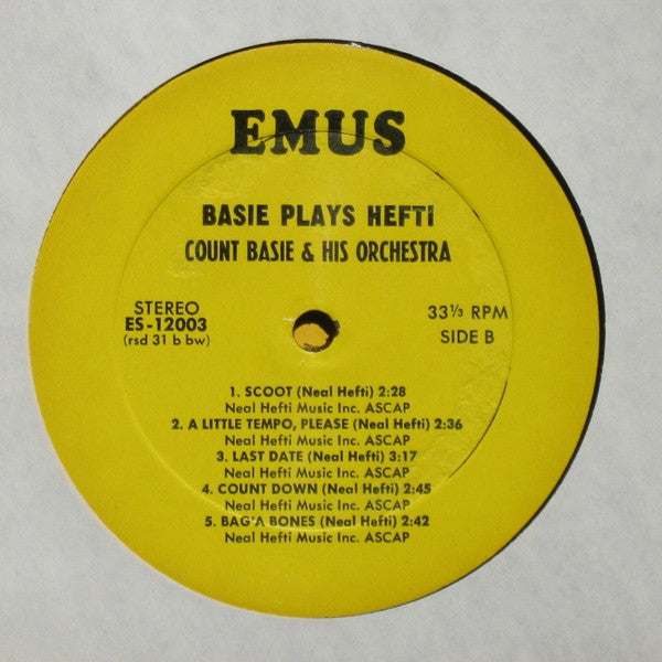 Count Basie : Basie Plays Hefti (LP, Album, RE)