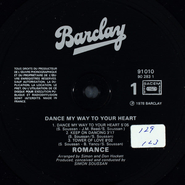Romance (3) : Dance My Way To Your Heart (LP, Album)